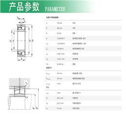 FAG调心滚子轴承22238-BE-XL  沈重MLS3626选粉机立轴轴承