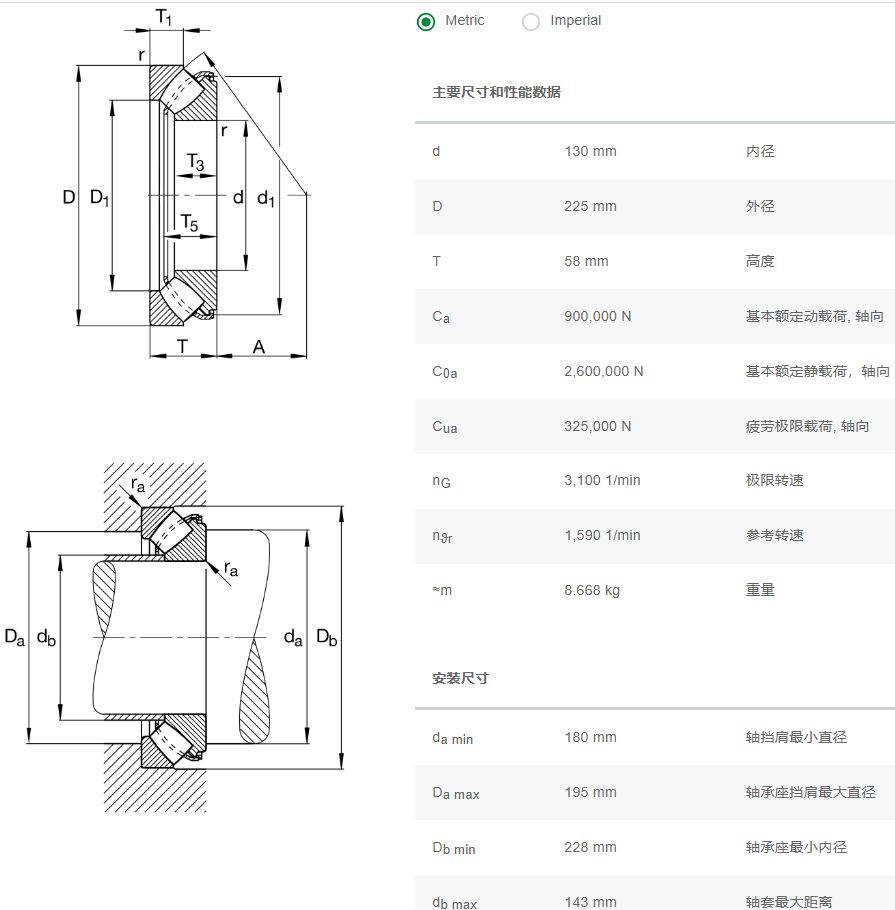 29326轴承数据参数