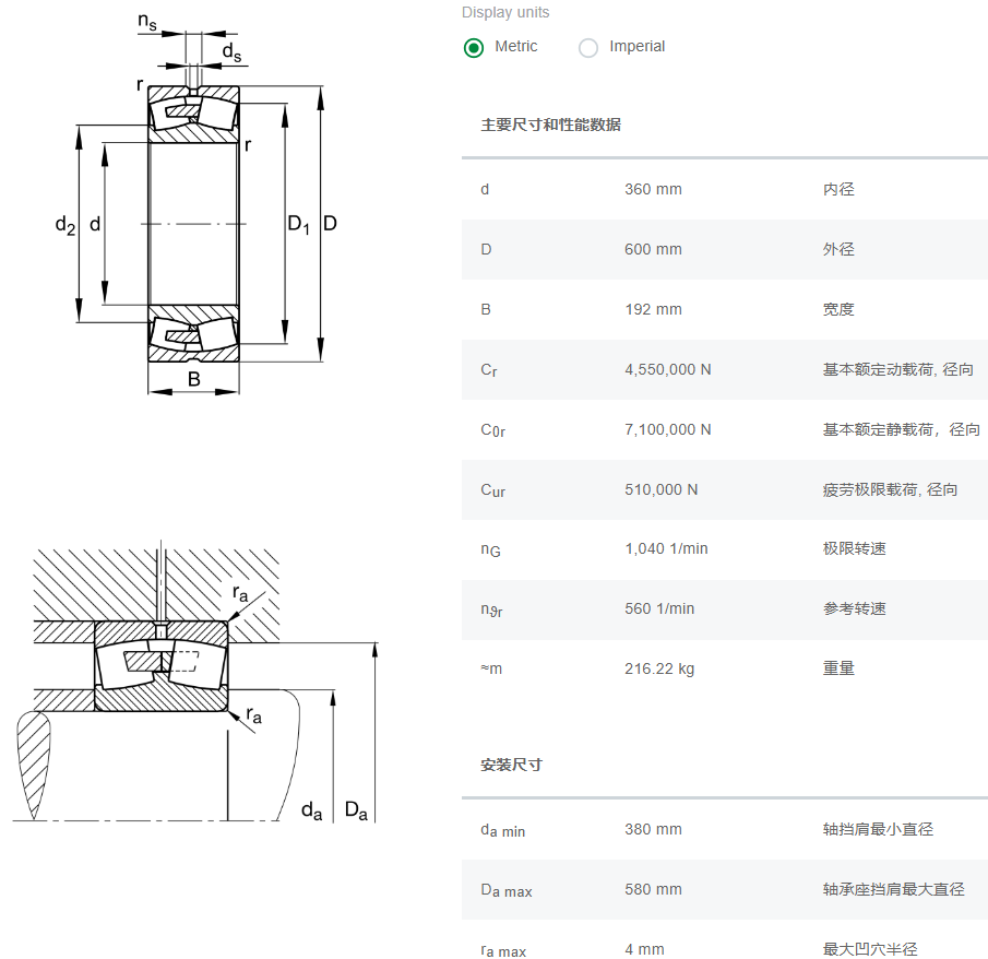 23172-BEA-XL-MB1轴承数据