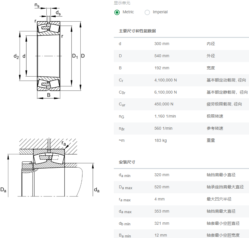 23260-BEA-XL-K-MB1-C3轴承数据