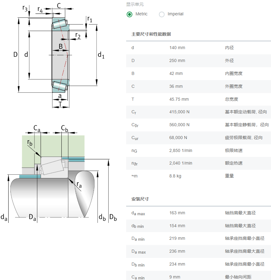 30228A轴承数据