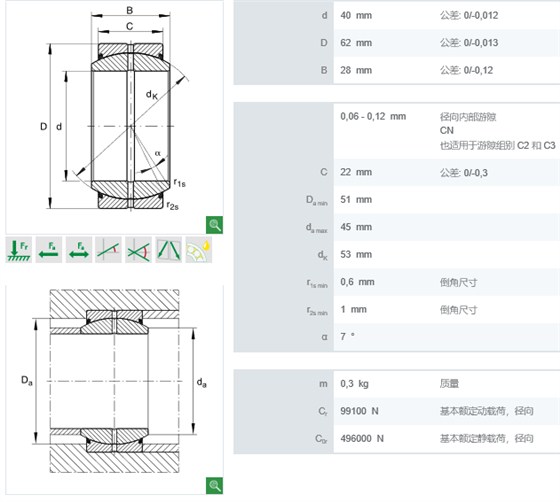 GE40-DO-2RS轴承数据