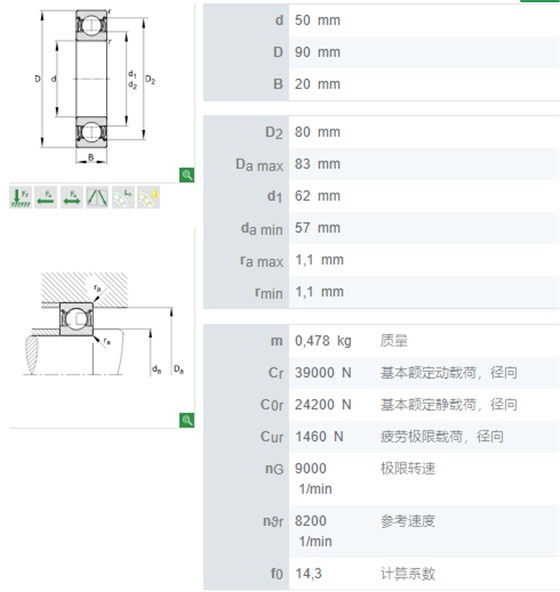 6210.2ZR轴承数据