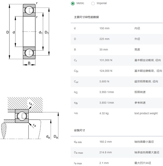 6030轴承数据