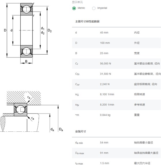 6309.2ZR轴承数据