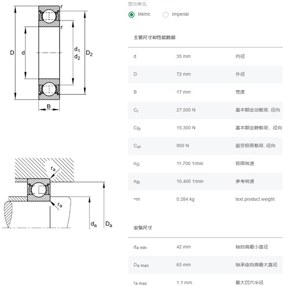 6207.2Z轴承数据